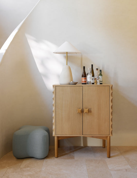 Open Box: Cami Bar Cabinet, Natural by Eny Lee Parker