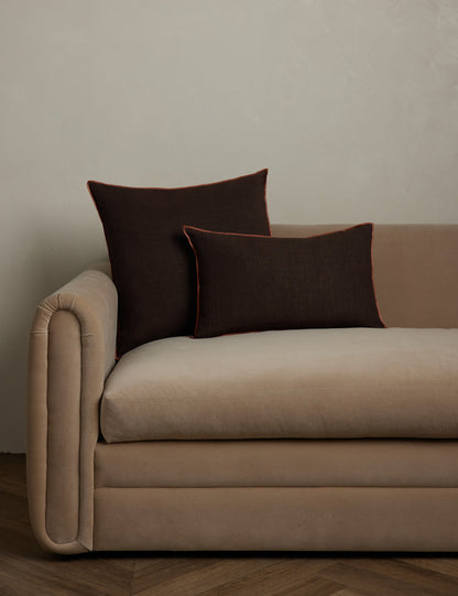 Carys Contrast Linen Pillow