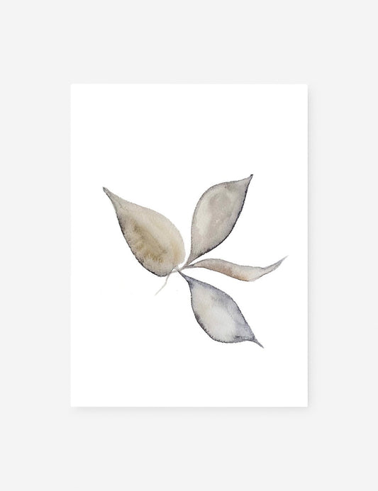 Faded Leaves Print by Céline Nordenhed