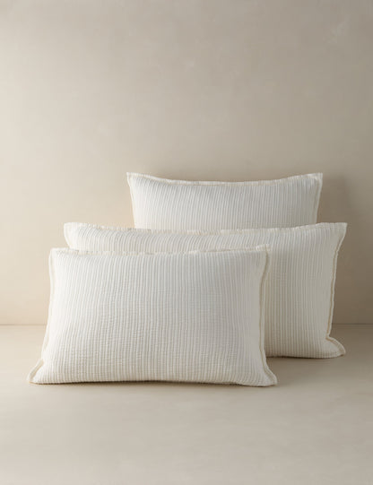 Chatham Cotton Matelasse Euro Sham by Pom Pom at Home
