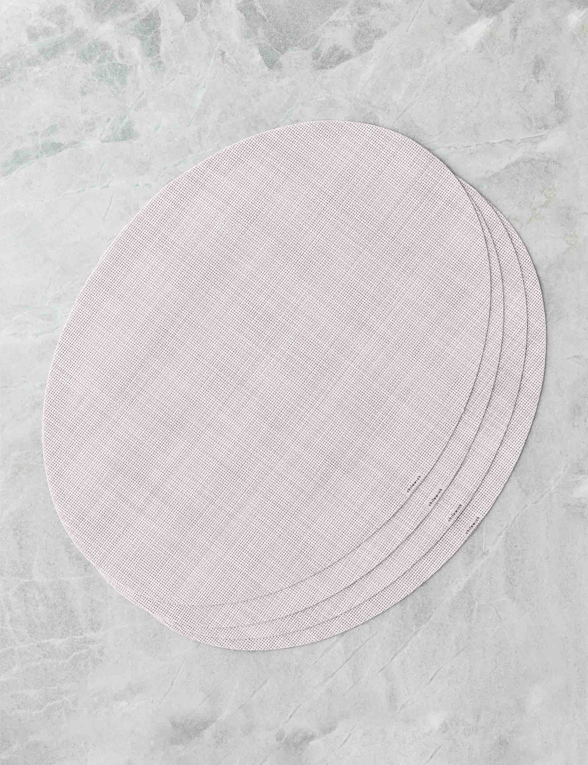 Mini Basketweave Oval Placemat (Set of 4) by Chilewich
