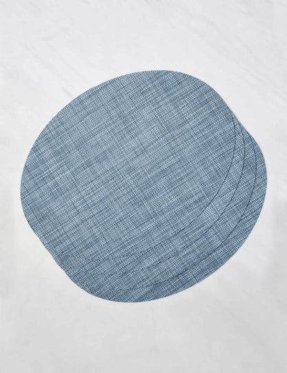 Mini Basketweave Oval Placemat (Set of 4) by Chilewich