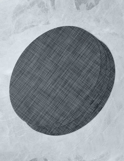 Mini Basketweave Oval Placemat (Set of 4) by Chilewich