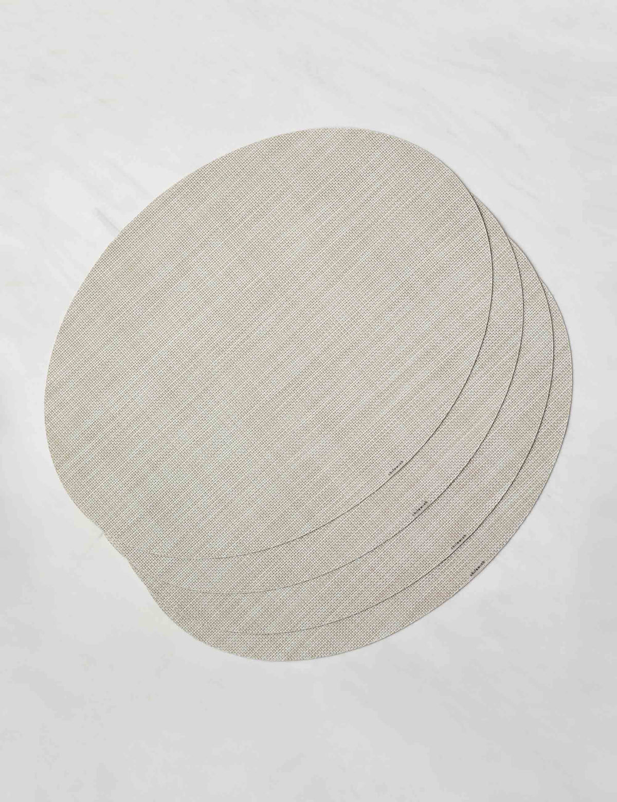 Mini Basketweave Oval Placemat (Set of 4) by Chilewich