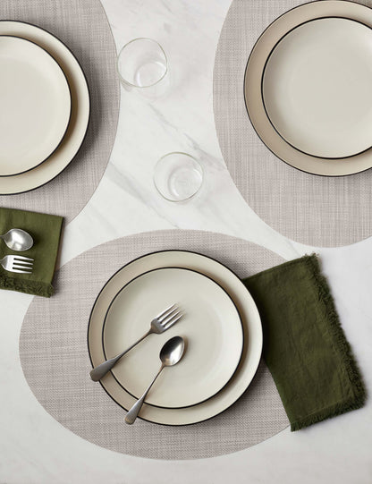 Mini Basketweave Oval Placemat (Set of 4) by Chilewich