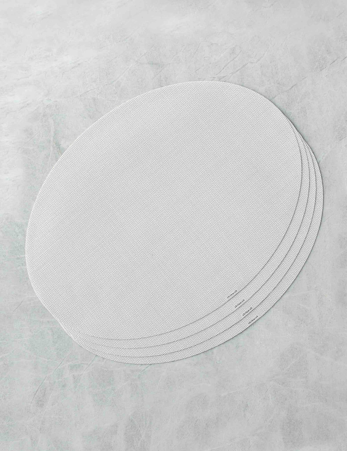 Mini Basketweave Oval Placemat (Set of 4) by Chilewich