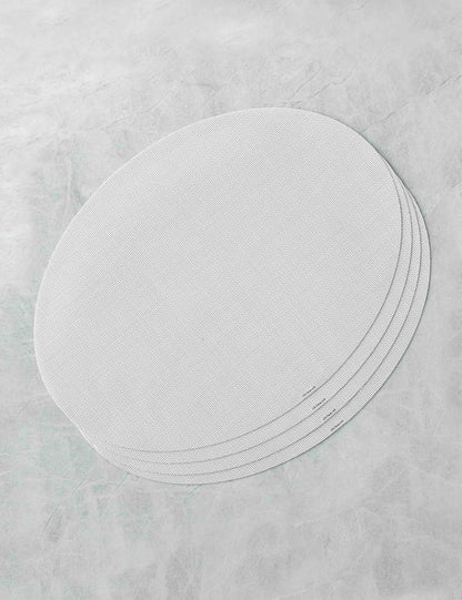 Mini Basketweave Oval Placemat (Set of 4) by Chilewich