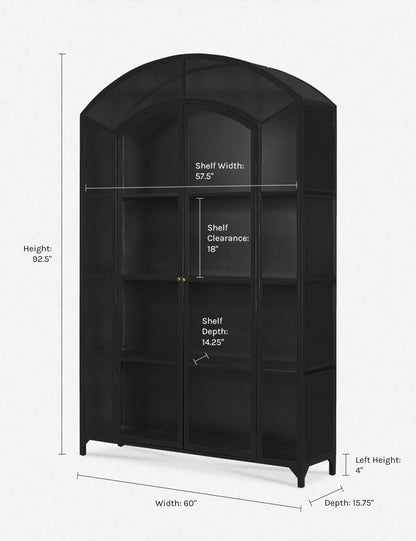 Cressida Wide Curio Cabinet