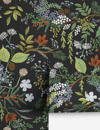 Juniper Forest Premium Peel + Stick Wallpaper by Rifle Paper Co.