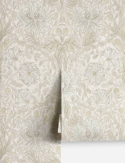 Pure Honeysuckle & Tulip Wallpaper by Morris & Co.
