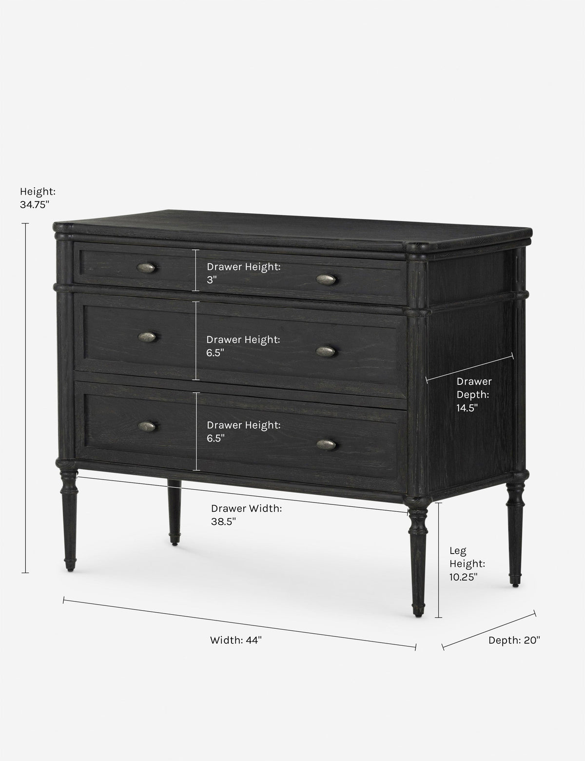 Delancey 3-Drawer Dresser