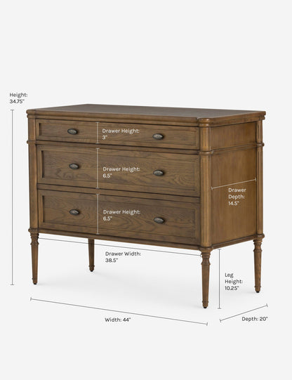 Delancey 3-Drawer Dresser