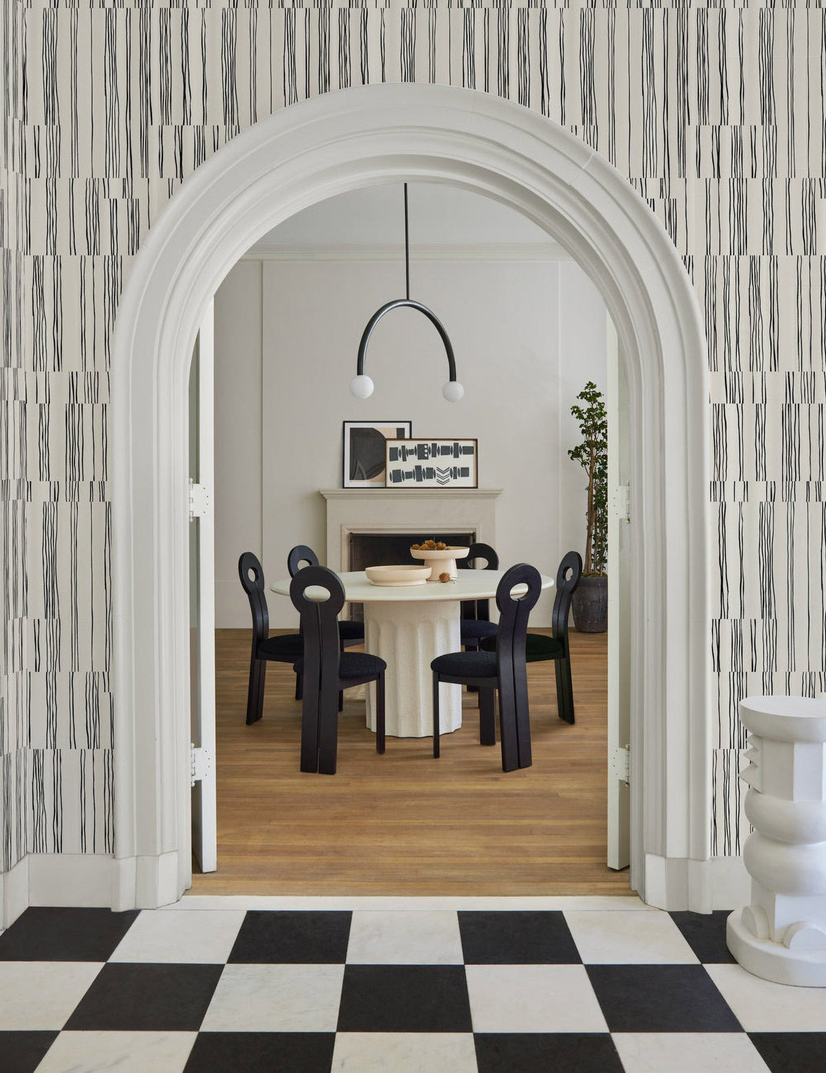 Broken Stripe Wallpaper by Sarah Sherman Samuel