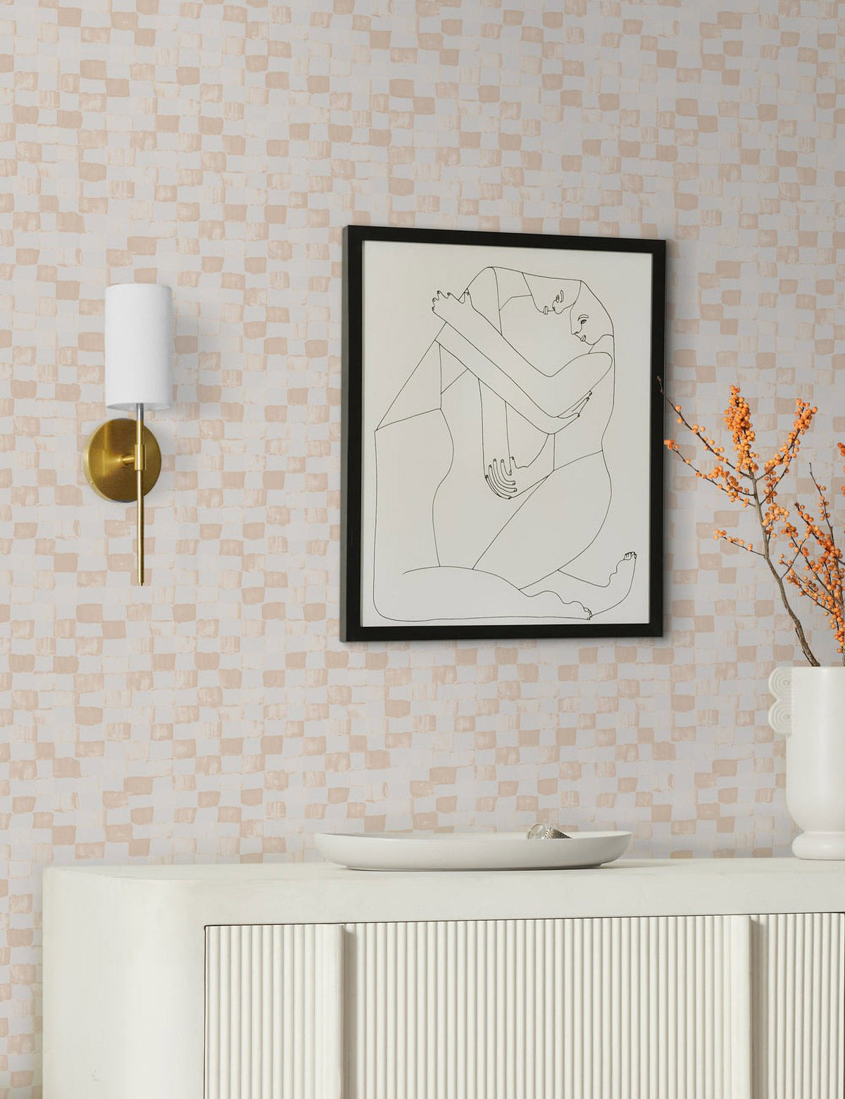 Checkerboard Wallpaper by Sarah Sherman Samuel