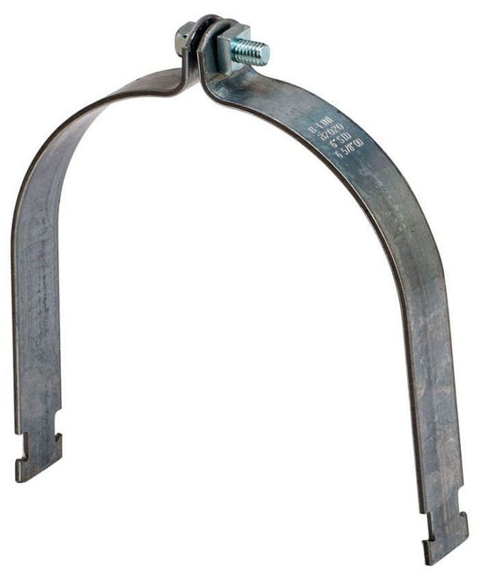 B-LINE B2017ZN 4IN PIPE/CONDUIT CLAMP, RIGID, 4IN , ZN PLTD