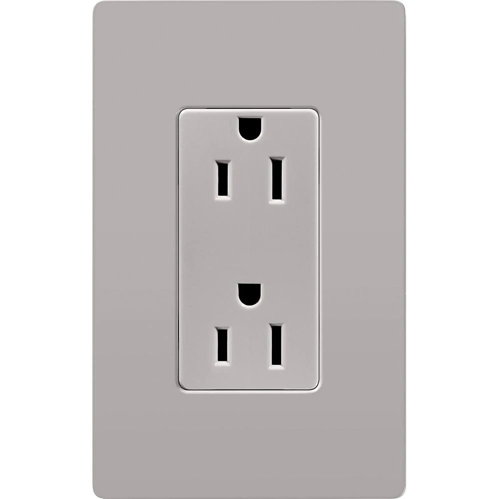 15A CLARO RECEPTACLE, GRAY