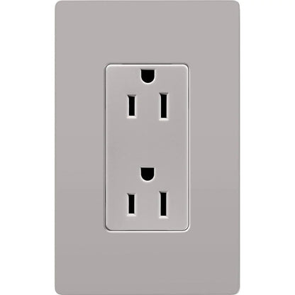 15A CLARO RECEPTACLE, GRAY