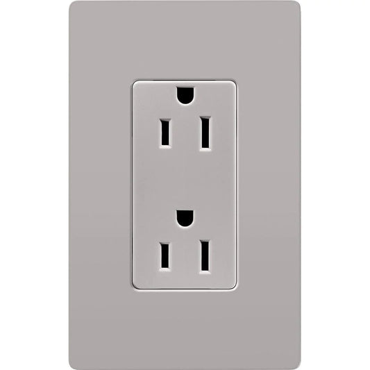15A CLARO RECEPTACLE, GRAY