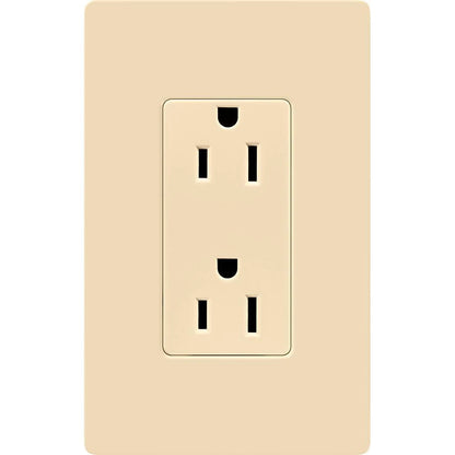 15A CLARO RECEPTACLE, IVORY