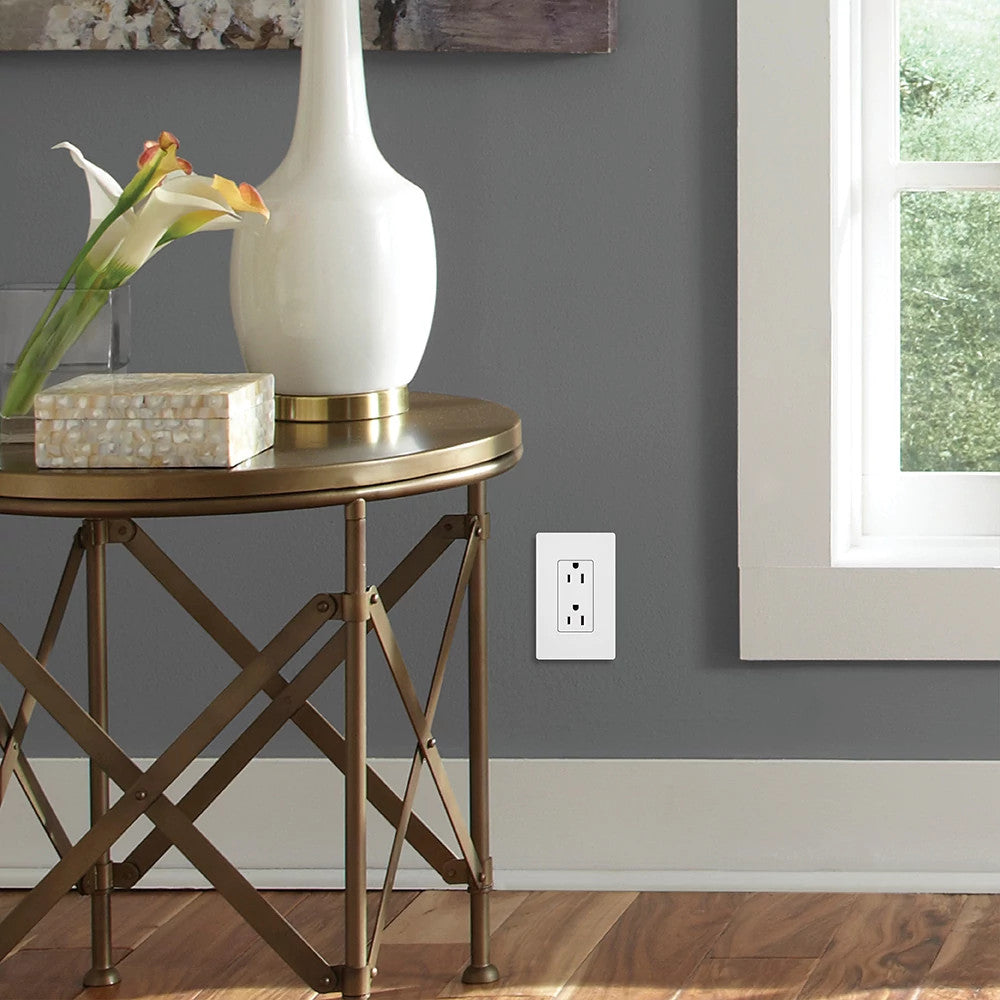 15A CLARO RECEPTACLE, IVORY