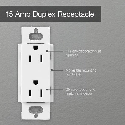 15A CLARO RECEPTACLE, GRAY