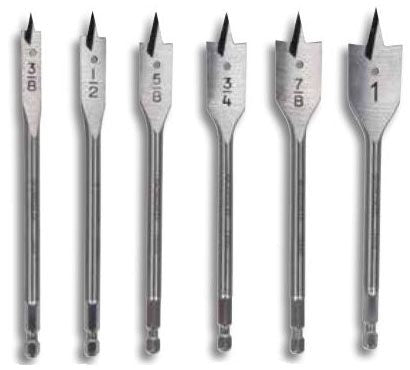 33A Spade Bits – Length 6-1/4" (158.8 mm)