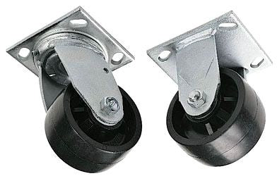 2 Rigid, 2 Swivel