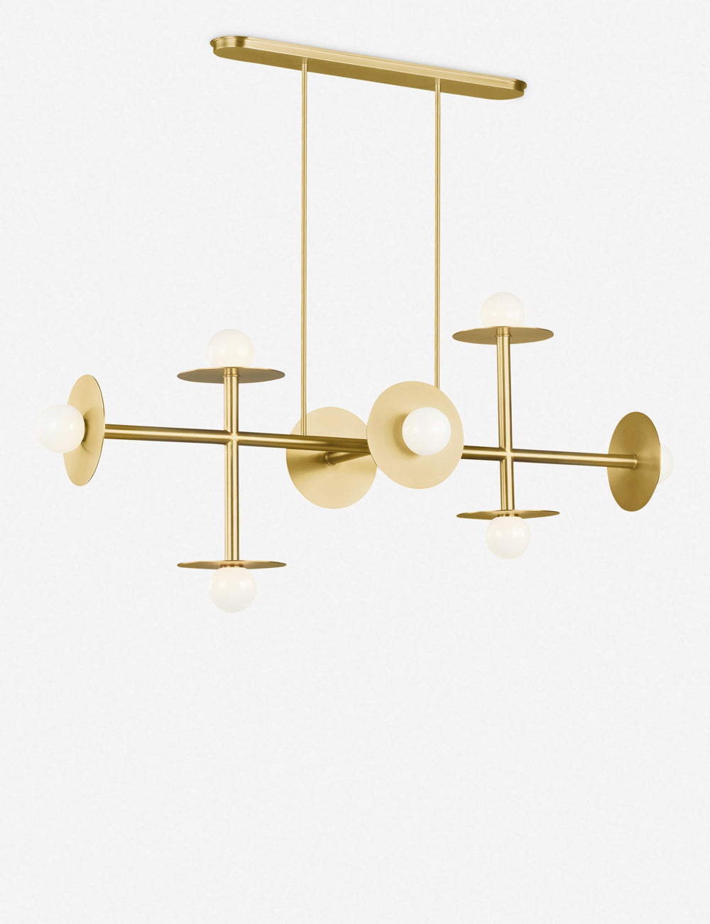 Nodes Large Linear Chandelier by Kelly Wearstler