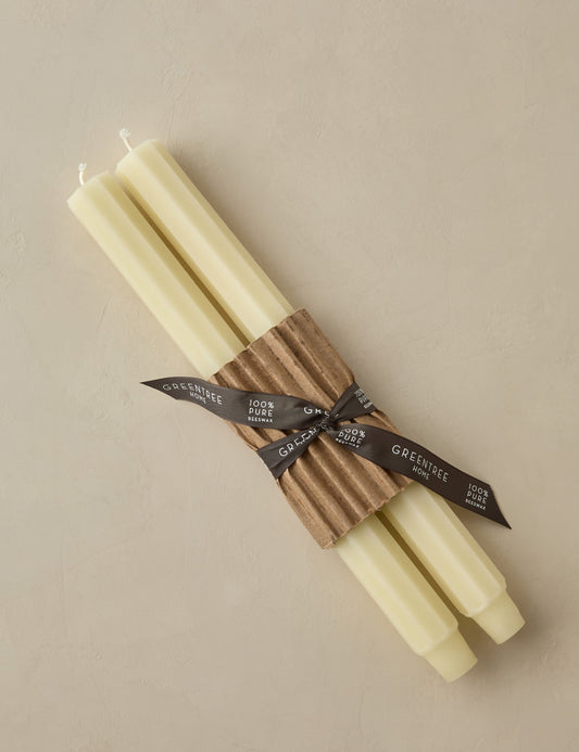 Fluted Church Taper (Set of 2) by Greentree Home