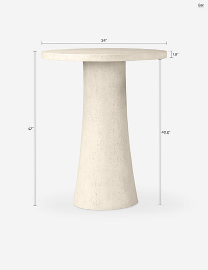 Calais Outdoor Round Bar Table