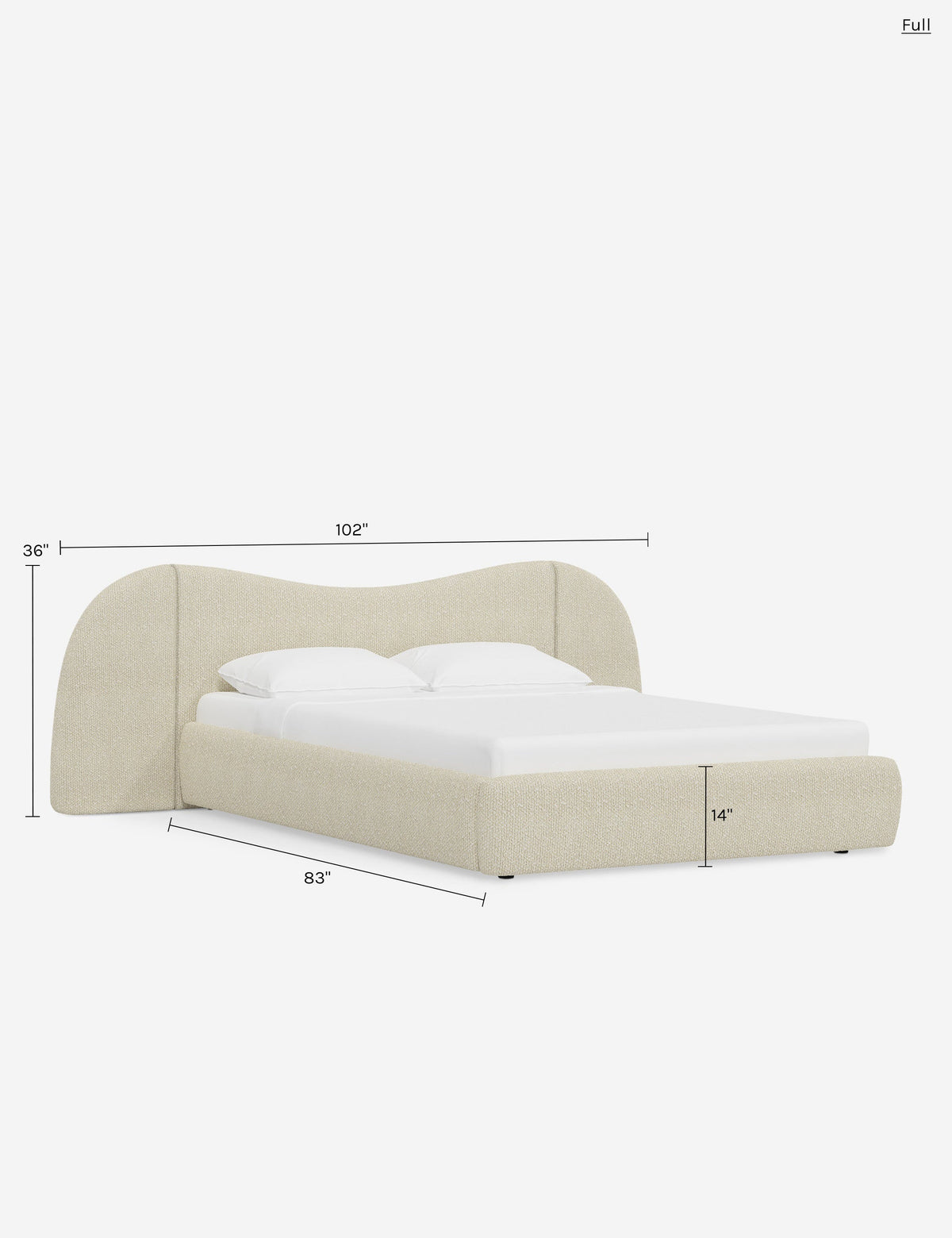 Gladys Extended Headboard Platform Bed by Sarah Sherman Samuel