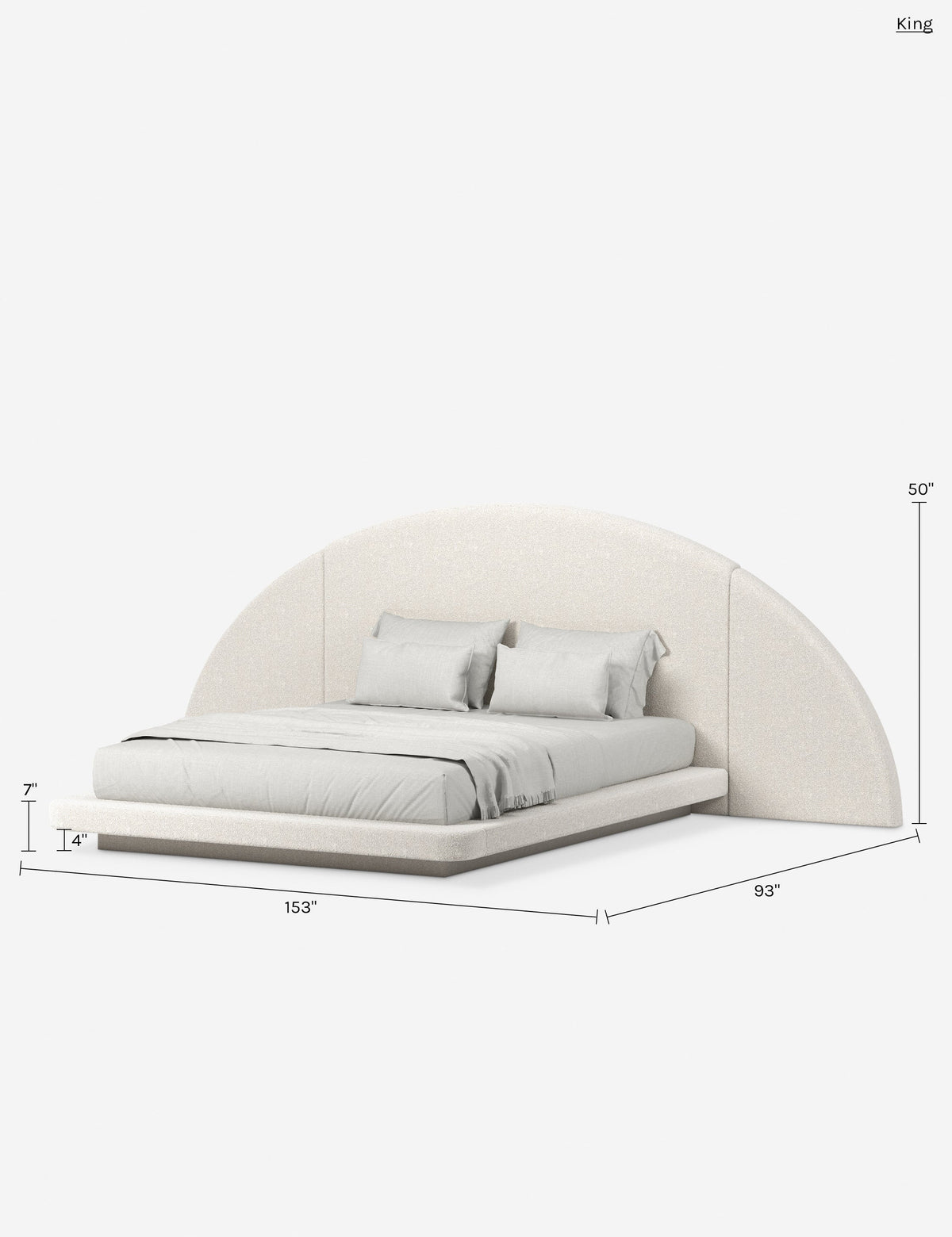 Hendrix Half Moon Bed by Button Atelier x Co.House Designs