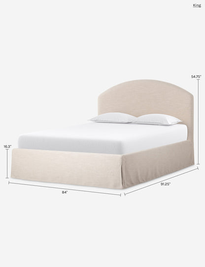 Leyah Slipcover Platform Bed