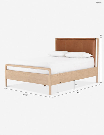 Tierney Leather Bed