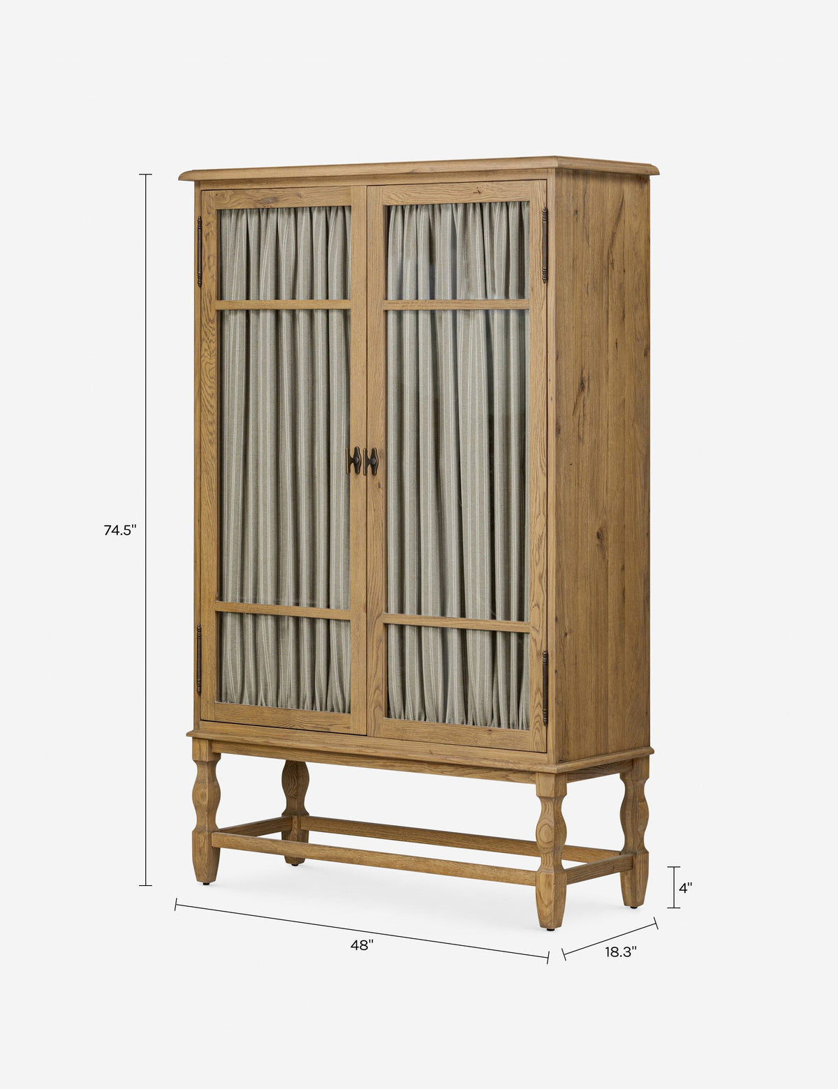 Finley Curio Cabinet by Amber Lewis x Four Hands
