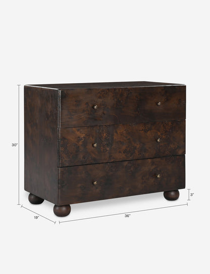 Hobbes 3-Drawer Nightstand
