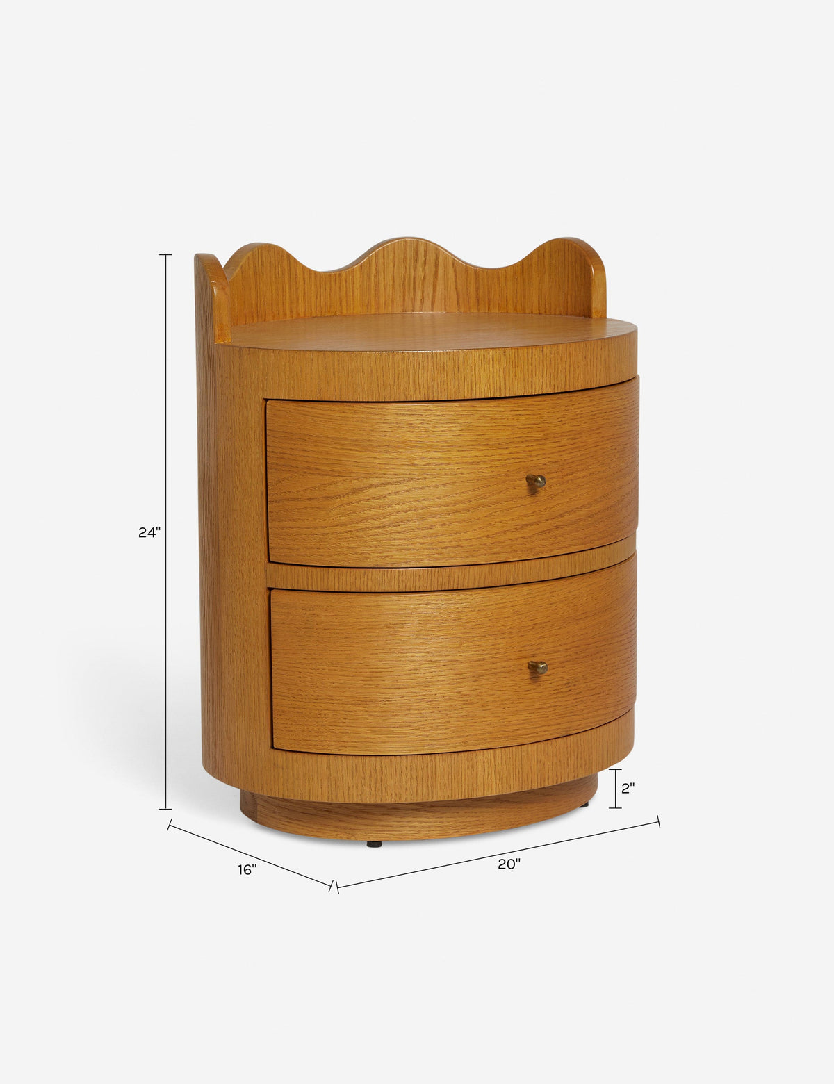 Ripple Nightstand by Sarah Sherman Samuel