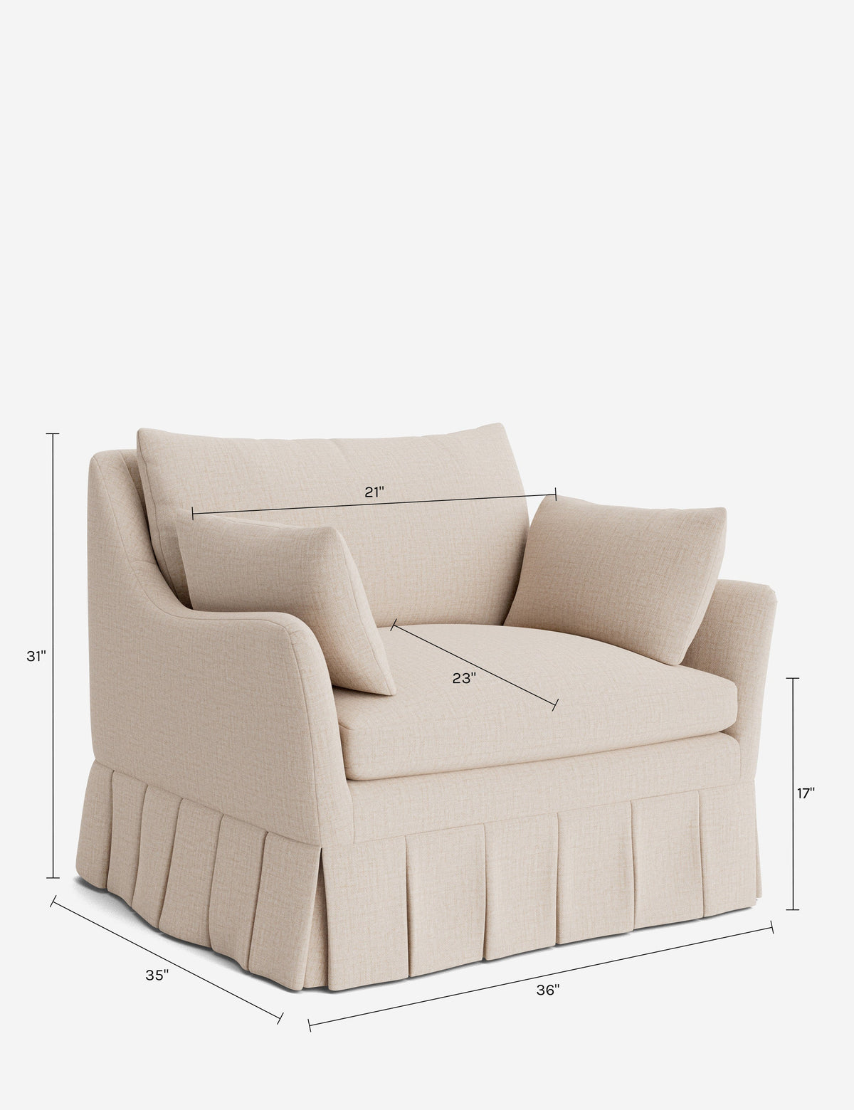 Portola Pleated Accent Chair