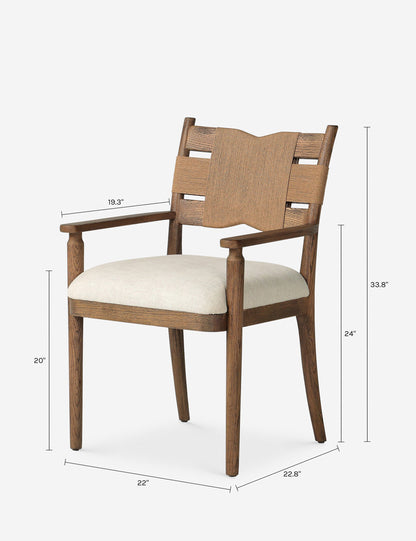 Tova Dining Arm Chair by Amber Lewis x Four Hands
