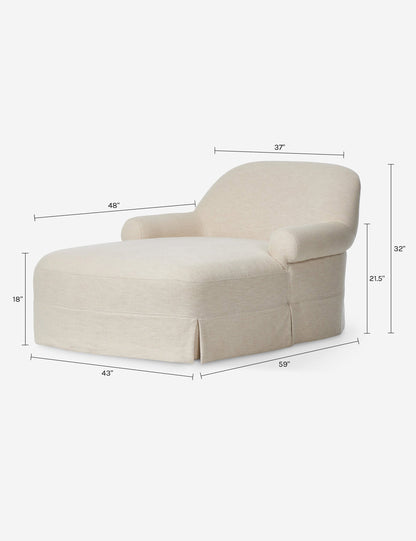 Arden Chaise by Amber Lewis x Four Hands