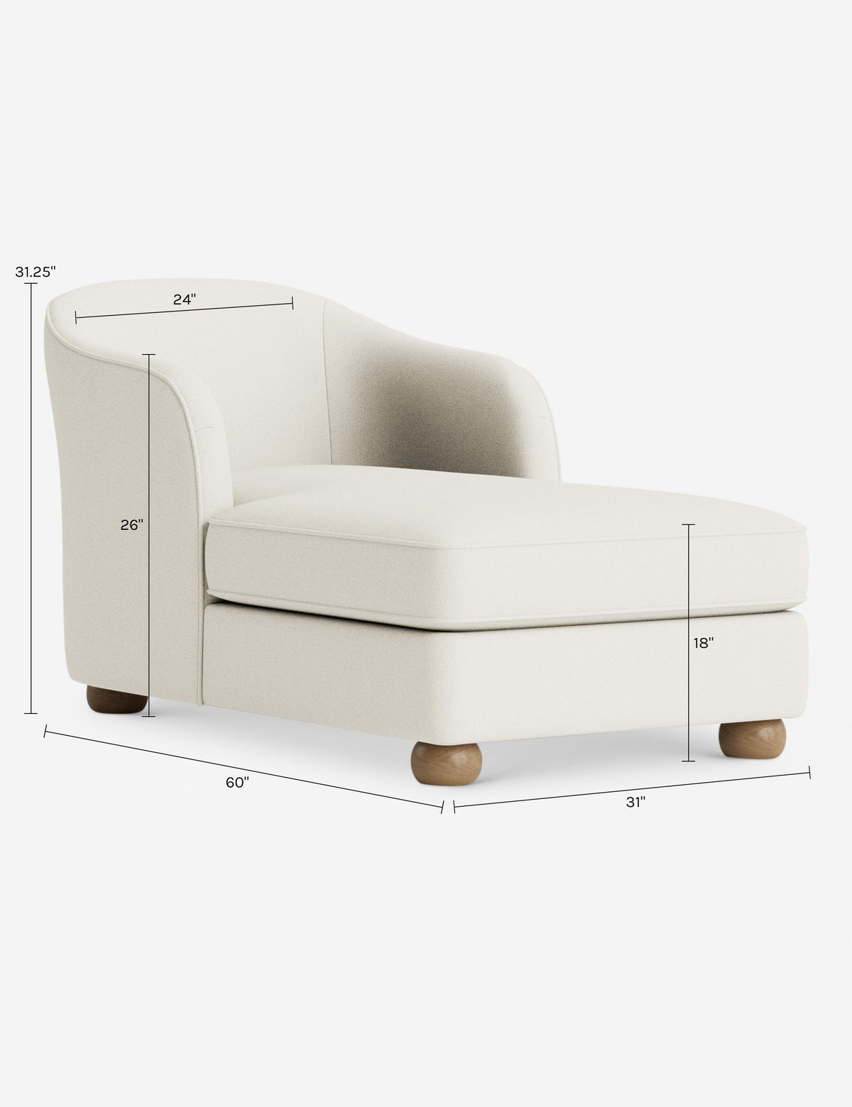 Ingmar Chaise by DISC Interiors