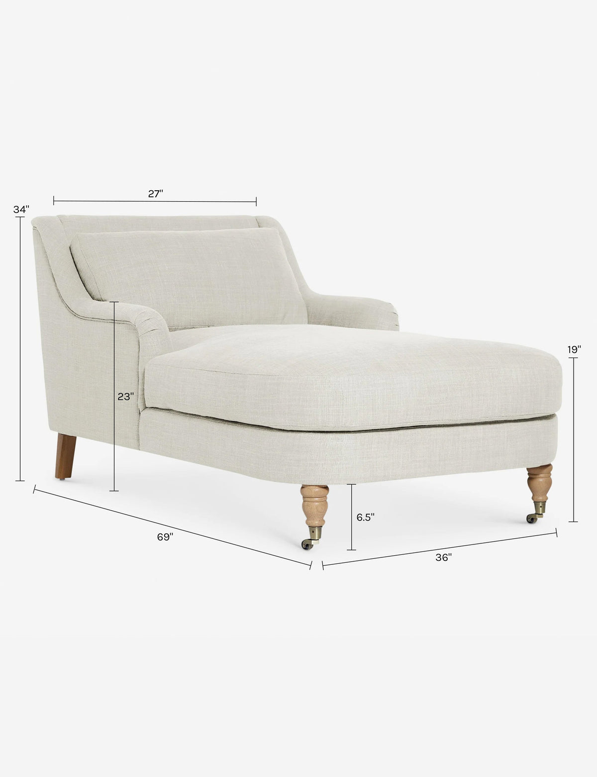 Rivington Chaise by Ginny Macdonald