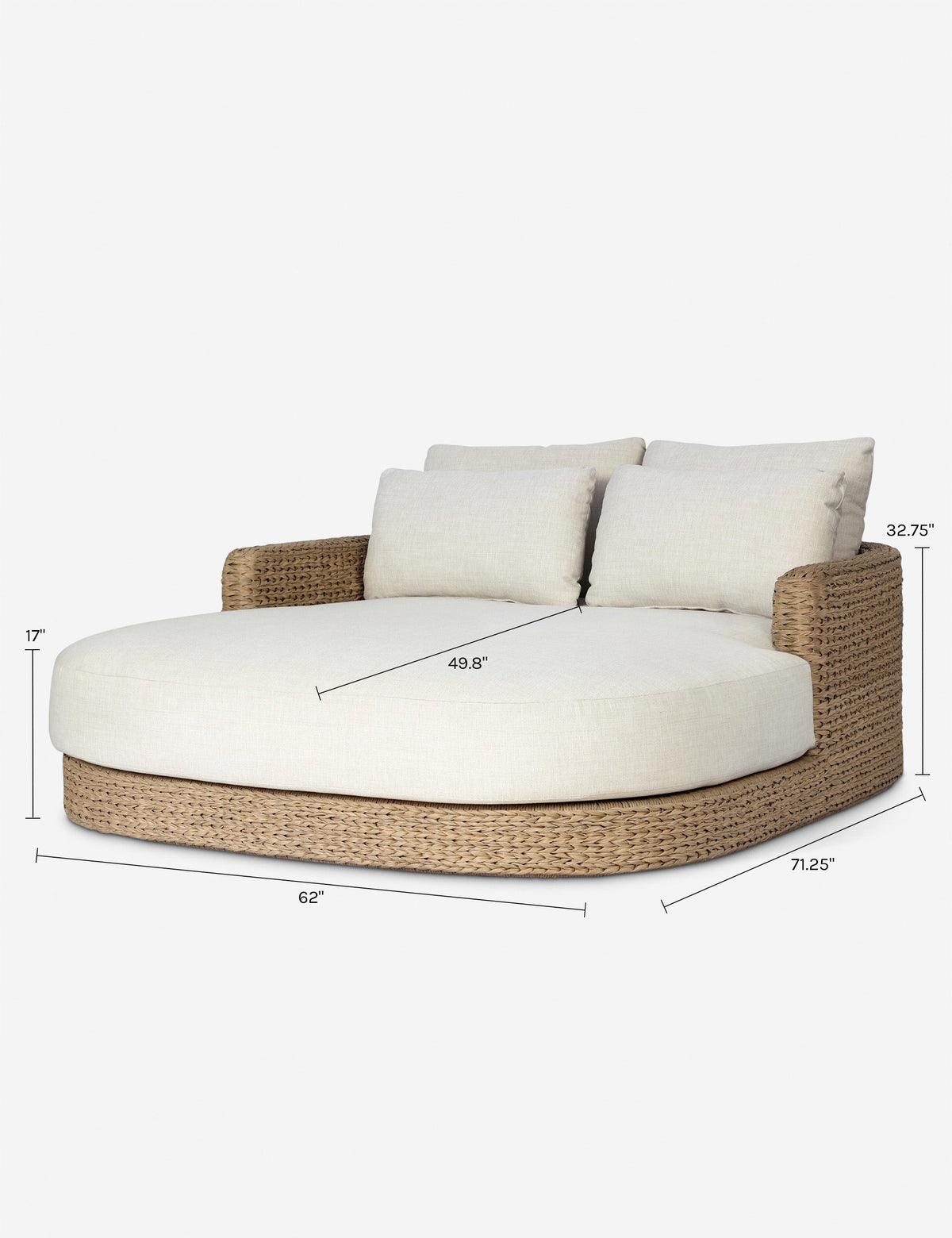 Tinashe Outdoor Double Chaise