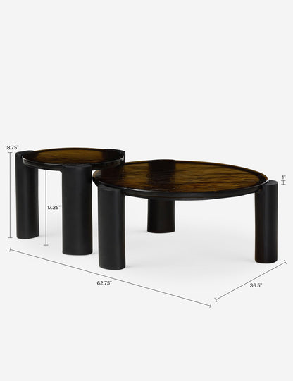 Carlin Round Nesting Coffee Table