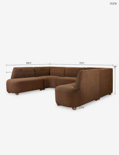 Monique U-Shaped Dining Banquette