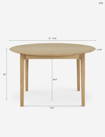 Temple Extendable Round Dining Table