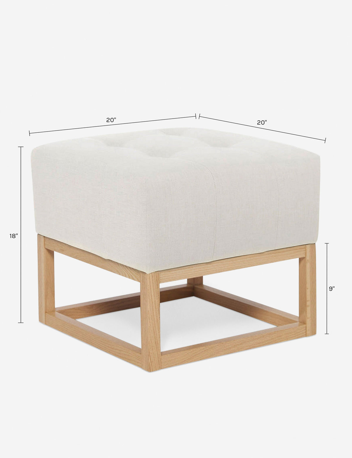 Grasmere Ottoman by Ginny Macdonald