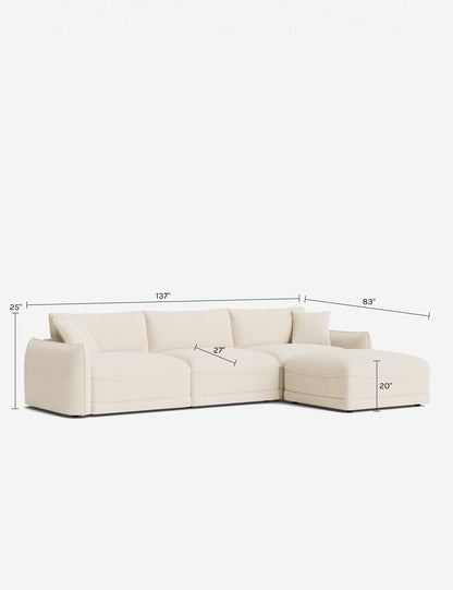 Balmer Modular Sectional Sofa With Ottoman