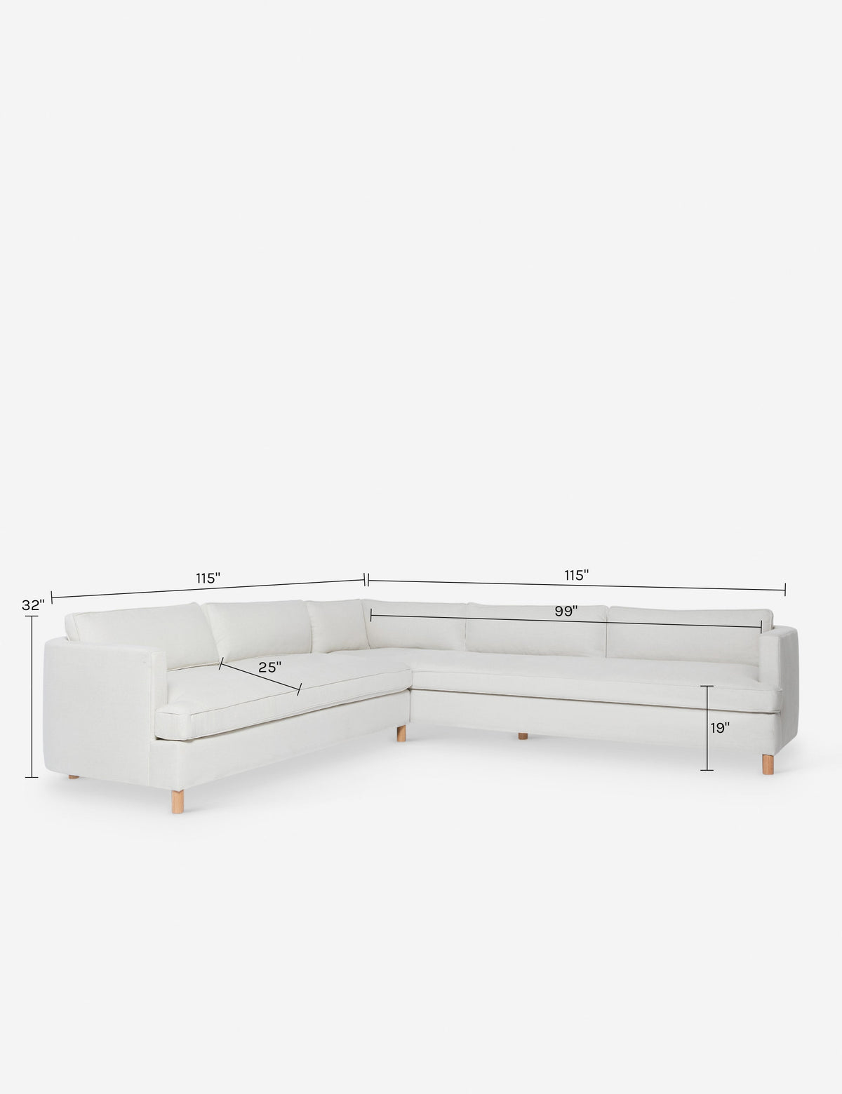 Belmont Corner Sectional Sofa by Ginny Macdonald