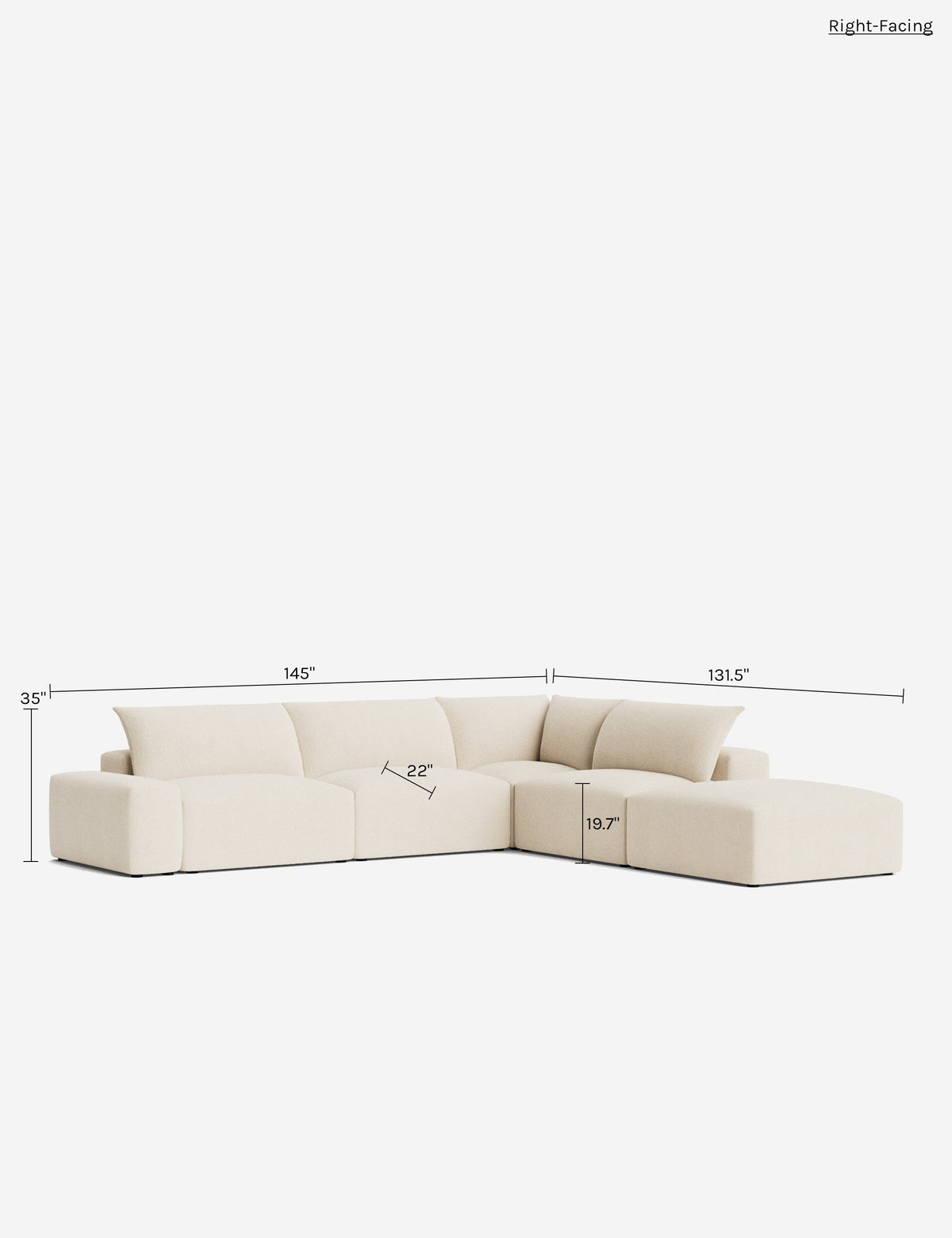 Brinley Modular Chaise Sectional Sofa